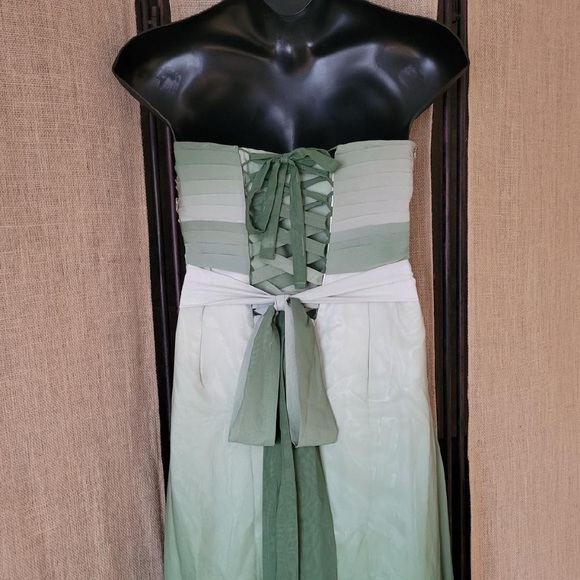 Fantasy Elves Victorian Prom Dress Wrap Cape Green Long Gown Lace Sequin Corset - Picture 10 of 15